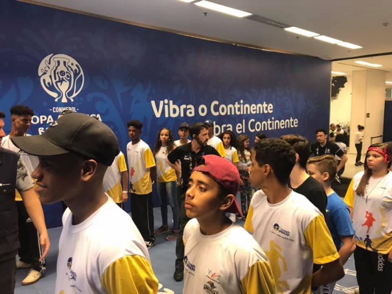 Educandos prestigiam jogo da Copa América - FUNDAÇÃO EPROCAD